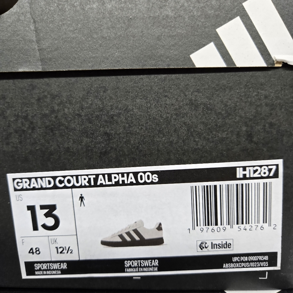 New adidas Grand Court Alpha 'Grey Black' IH1287 Men's Shoes Size 13 - Picture 8 of 8